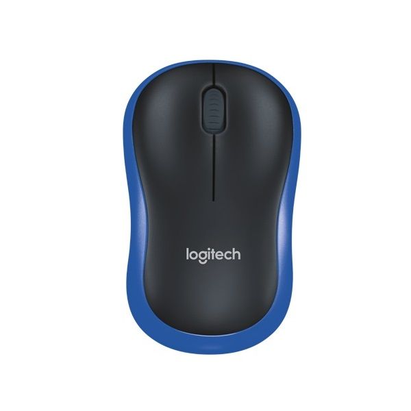 Chuột Không Dây Logitech M185 Wireless/Optical/AA/Blue/NB
