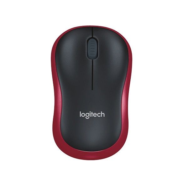 Chuột Không Dây Logitech M185 Wireless/Optical/AA/Red/NB