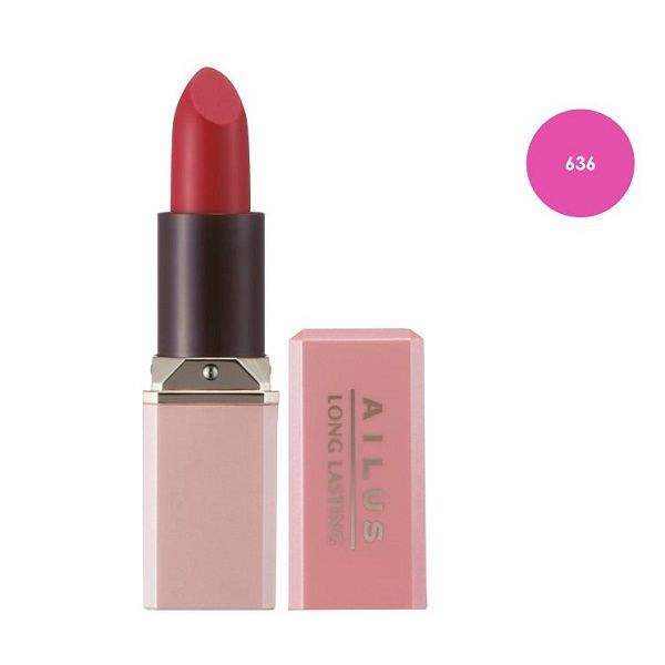 Son Mịn Môi Lâu Phai Naris Ailus Smooth Lipstick Long Lasting Số 636 Fuchsia Pink