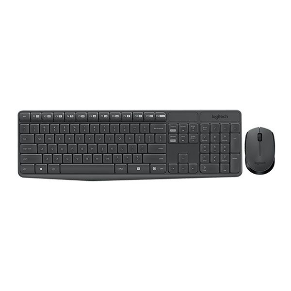 Combo Bàn Phím & Chuột Không Dây Logitech MK235 - Đen