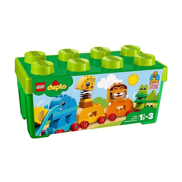Bộ Lắp Ráp Lego Duplo - Hộp Lắp Ráp Động Vật Đầu Tiên Của Bé 10863