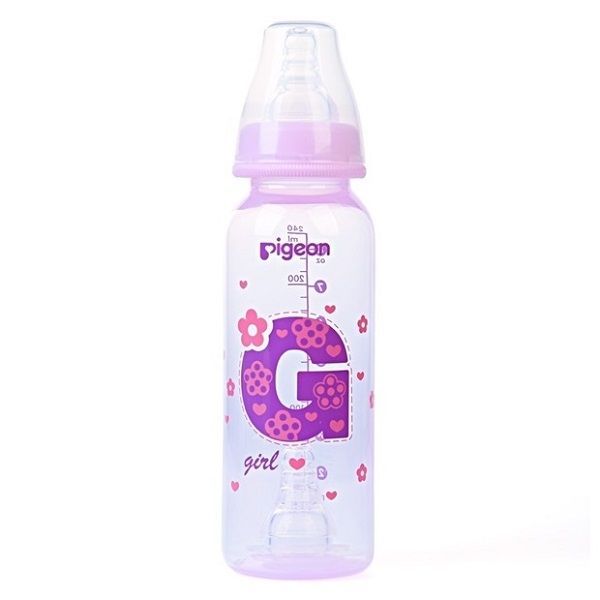 Bình Sữa PP Cao Cấp Pigeon - Bé Gái 240ml