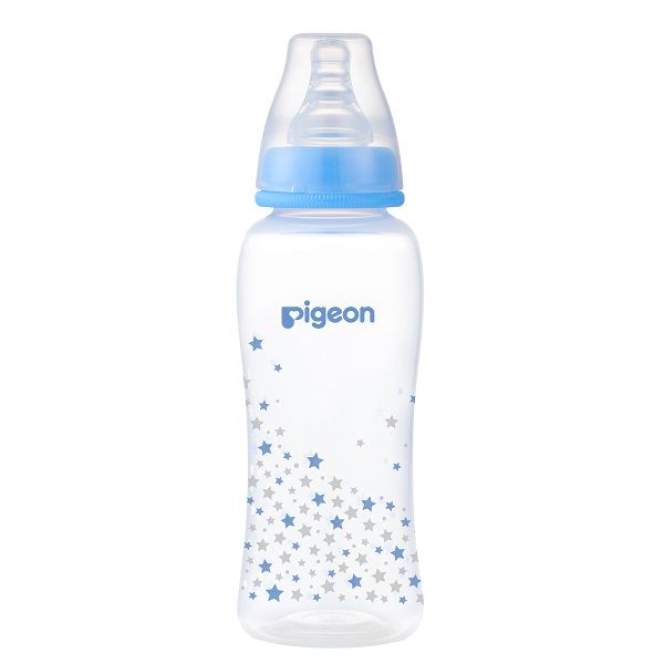 Bình Sữa PP Streamline Pigeon Hình Ngôi Sao Xanh 250ml
