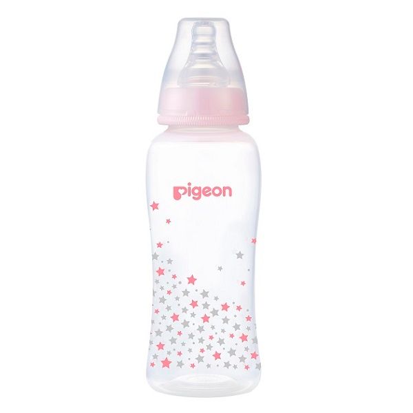Bình Sữa PP Streamline Pigeon Hình Ngôi Sao Hồng 250ml