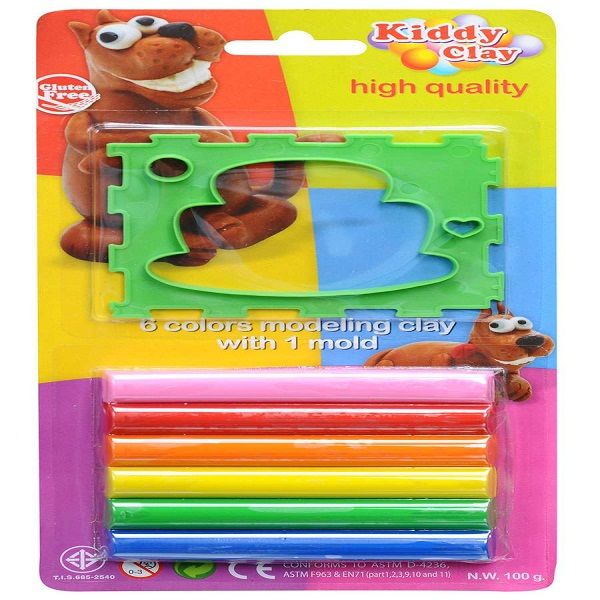 ĐẤT NẶN 6 MÀU + KHUÔN HÌNH ST1006M