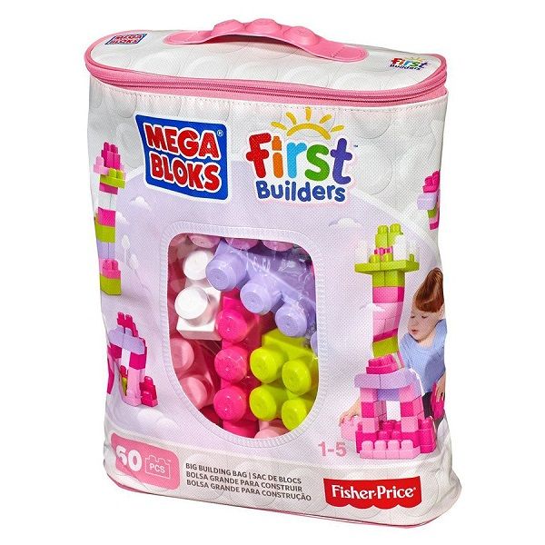 PNC MEGABLOKS DCH54 TÚI LỚN HỒNG (60 GẠCH)