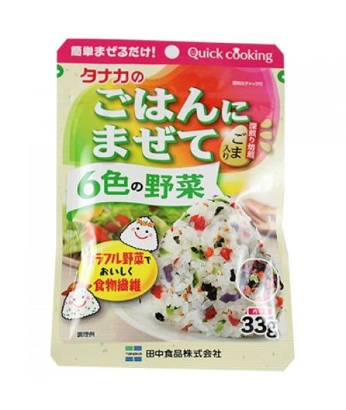 Gia Vị Rắc Cơm Rau Củ 6 Màu Tanaka