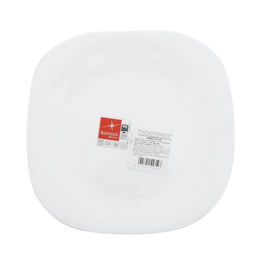 Đĩa Vuông Thủy Tinh Parma 20 x 20 cm
