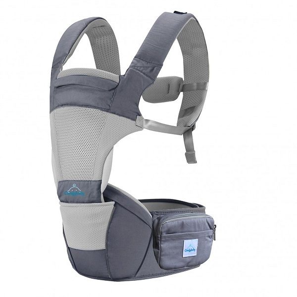Địu Ngồi Cao Cấp 2in1 Comfybaby - Ghi