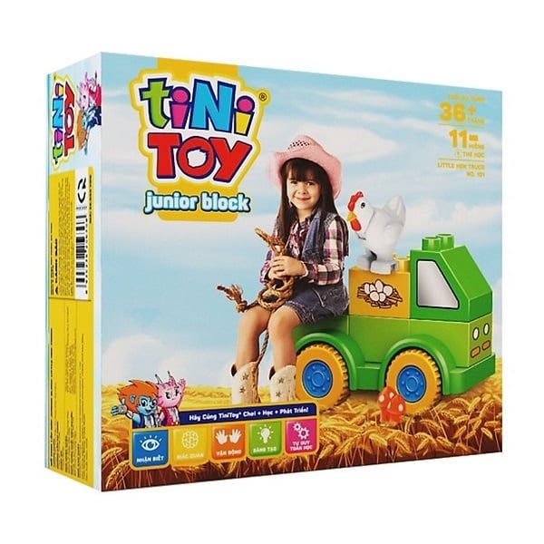 Đồ Chơi Lắp Ráp Junior Block Little Hen Truck 101