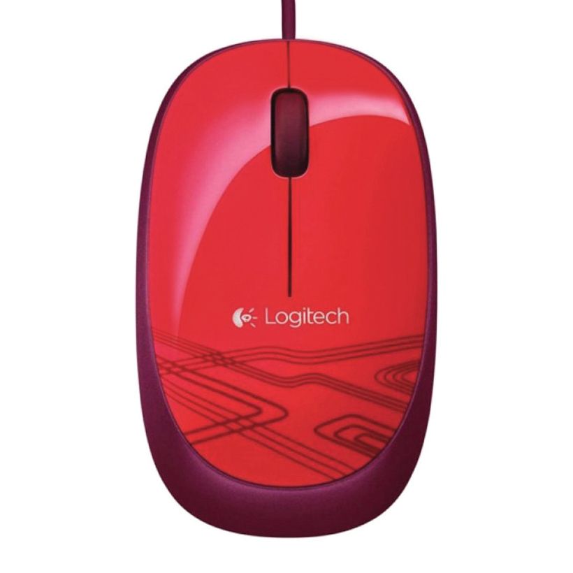 CHUỘT QUANG CÓ DÂY LOGITECH M105 OPTICAL/1000DPI/ĐỎ (RED)/NB