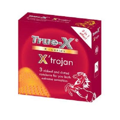 Bao Cao Su Cao Cấp True-X X'Trojan - Hộp 3 Bao