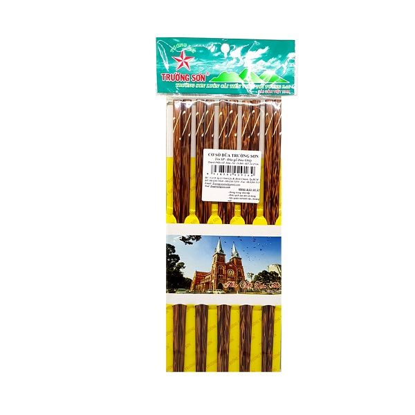 Đũa Gỗ Dừa Ghép Trường Sơn - Bịch 10 Đôi