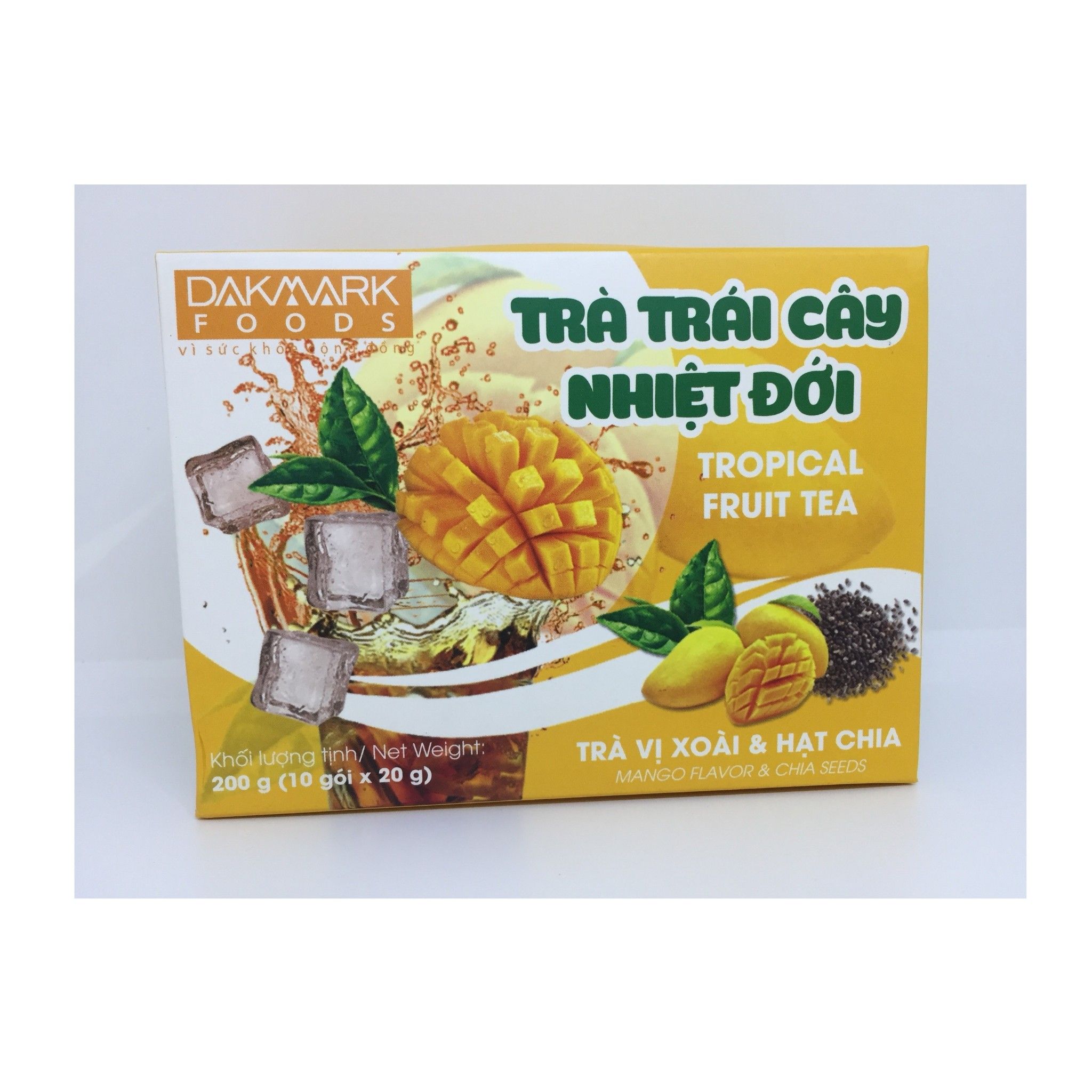 Trà Trái Cây Nhiệt Đới Vị Xoài Dakmark 10x20g