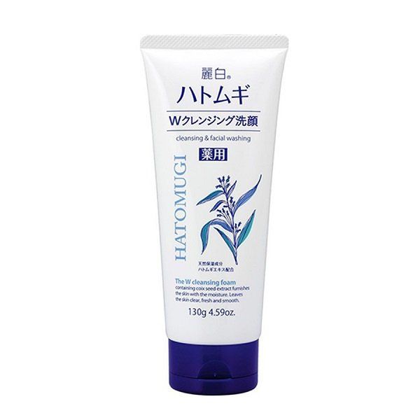 Sữa Rửa Mặt Tẩy Trang & Làm Sáng Da Reihaku Hatomugi W Cleansing Foam 130g