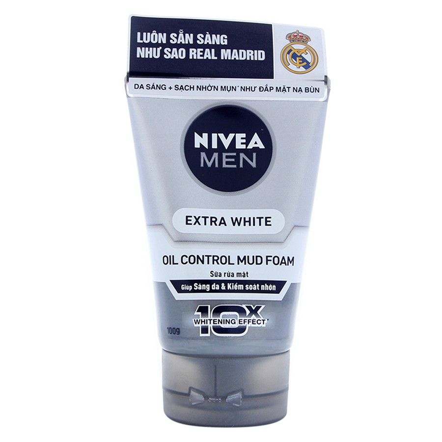 Sữa Rửa Mặt Nivea Men Bùn Khoáng Sáng Da Nivea Men 100g (81775)