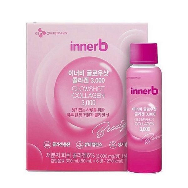 Nước Uống Collagen Làm Đẹp Da Innerb GlowShot Collagen 50ml x 6 Chai (Store 5871,5873)