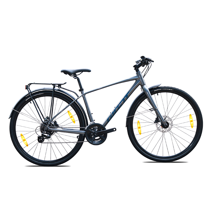 Xe Đạp Thành Phố GIANT ESCAPE 2 CITY DISC - MY21 - 4 Size - Màu Charcoal