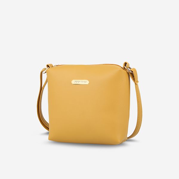Túi Đeo Chéo Nữ Phom Vuông Nữ Tính JO BY IDIGO FB2-1228-112 Vàng (Store 1001)