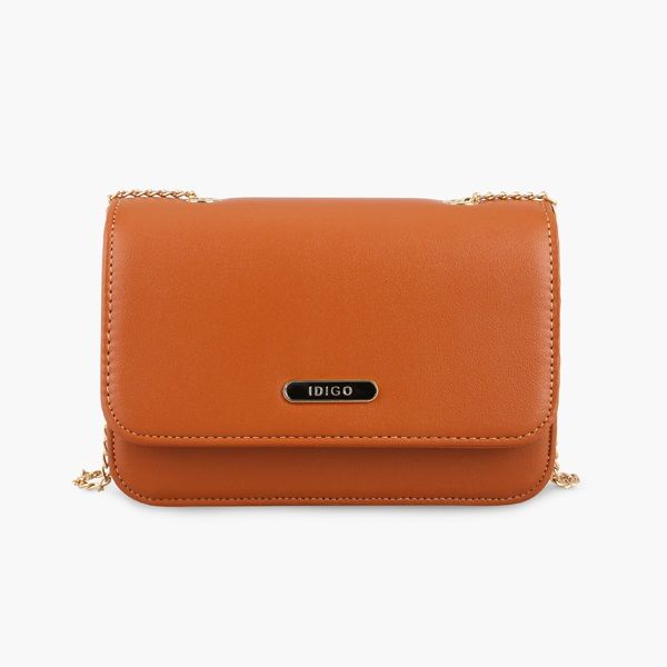 Túi Hộp Đeo Chéo Nữ IDIGO Màu Bò Vàng FB2-254-493 (Store 1001)