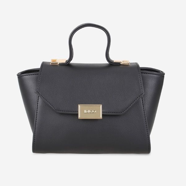 Túi Xách Tay & Đeo Chéo Nữ Nắp Gập Khóa Kim Loại Thanh Lịch IDIGO Màu Đen FB2-4101-322 (Store 1001)