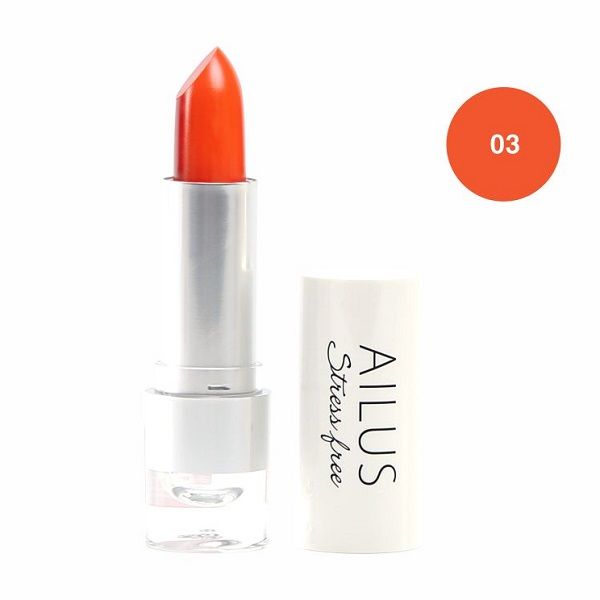 Son Lì Mịn Môi Naris Ailus Stress Free Lipstick #03 Be Brave - Cam 4g