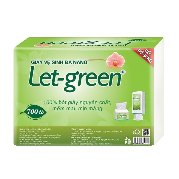 Giấy Đa Năng Let Green 10*21cm 700 Tờ Bổ Sung