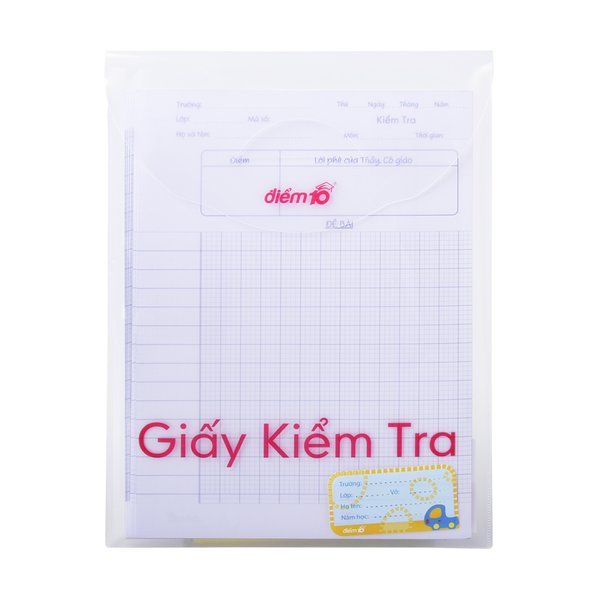 Giấy Kiểm Tra Thiên Long TP-GKT 02 4 Ô Ly Vuông
