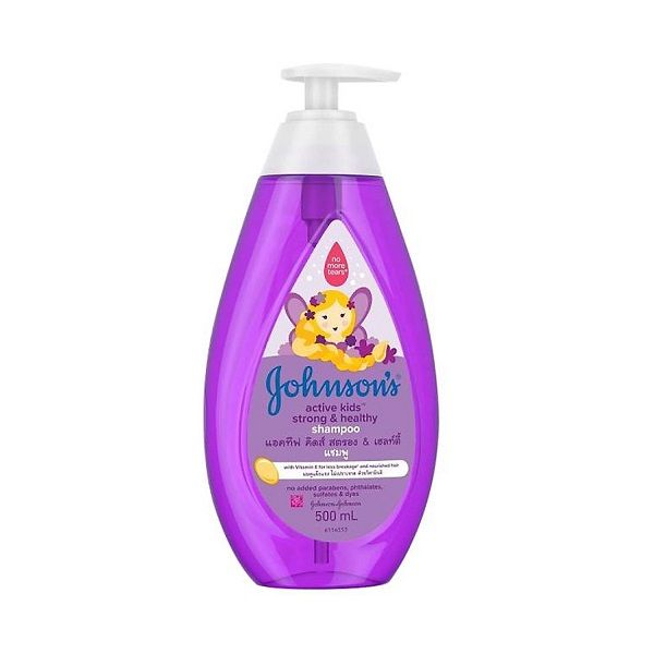 Dầu Gội Giúp Tóc Chắc Khỏe Cho Bé Gái Johnson’s Active Kids Strong & Healthy Shampoo 500ml