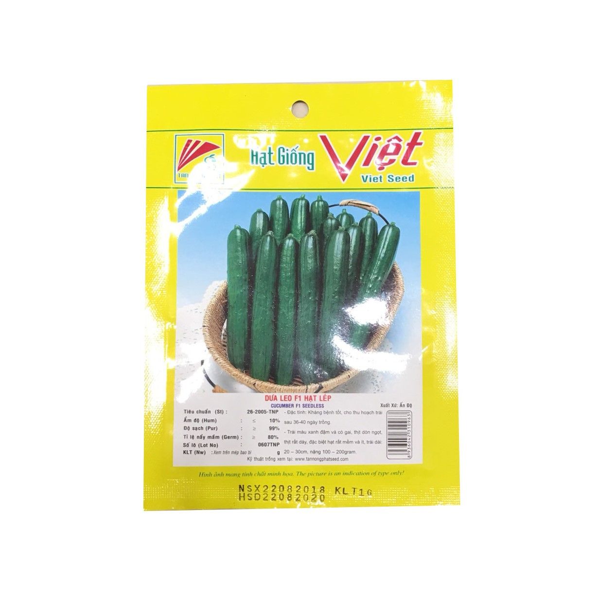 Hạt Giống Dưa Leo F1 Hạt Lép