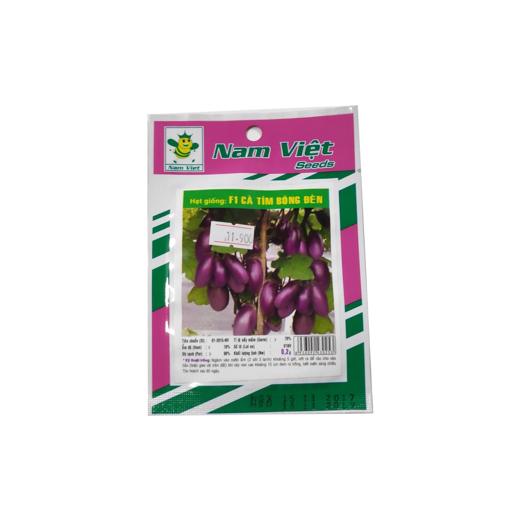 Hạt Giống F1 Cà Tím Bóng Đèn