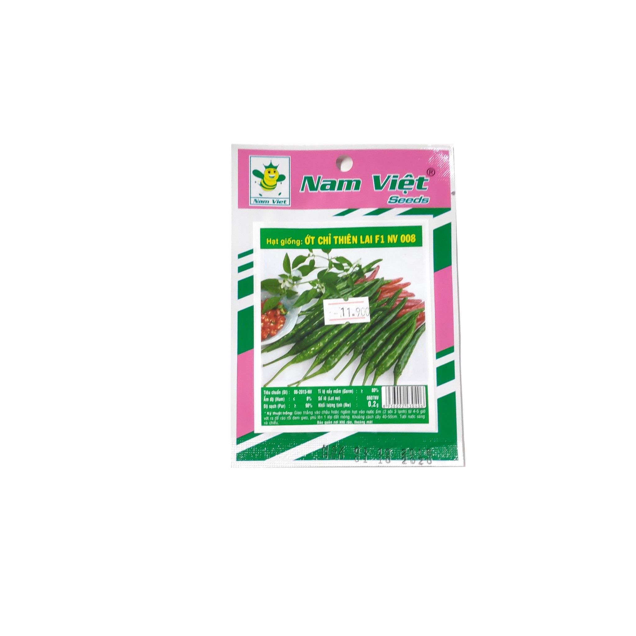 Hạt Giống Ớt Chỉ Thiên Lai F1 NV 008