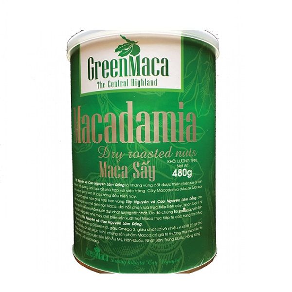 Hạt Macca Sấy VGM 23+ Lon 480g