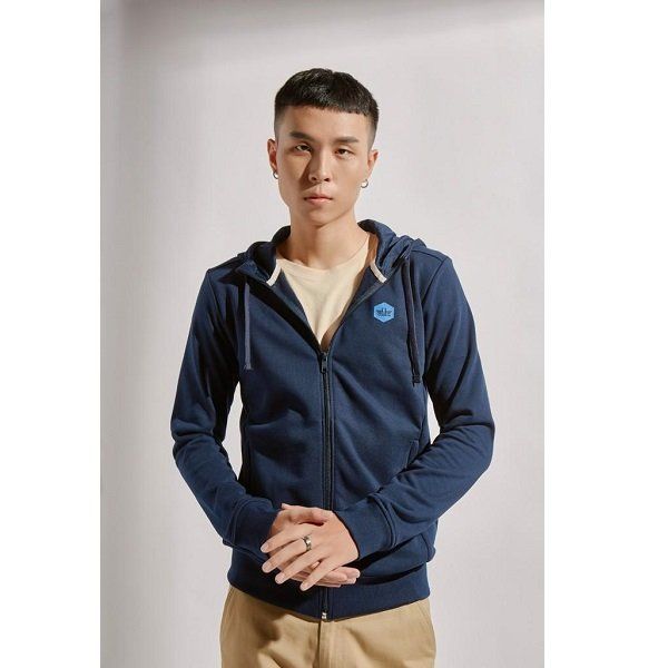 Áo Khoác Vải Nỉ Xanh Đen Couple TX 1017