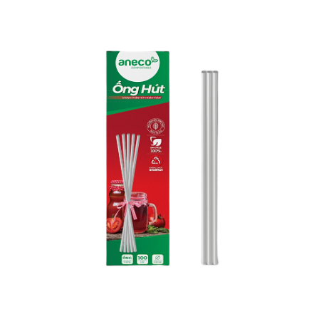Ống Hút Tự Hủy 5.5mm Aneco - Hộp 100