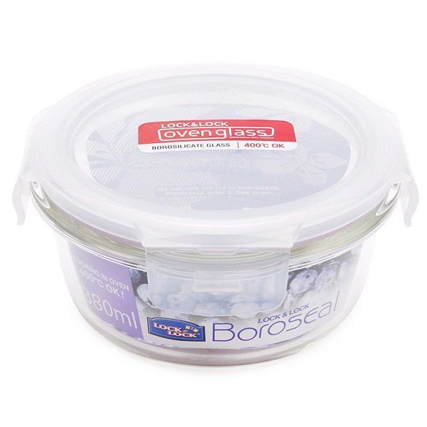 Hộp Bảo Quản Thủy Tinh Tròn Lock & Lock LLG821 - 380ml