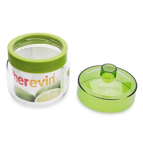 Hũ Thủy Tinh Trơn Herevin 400ml 131357 (Màu Ngẫu Nhiên)