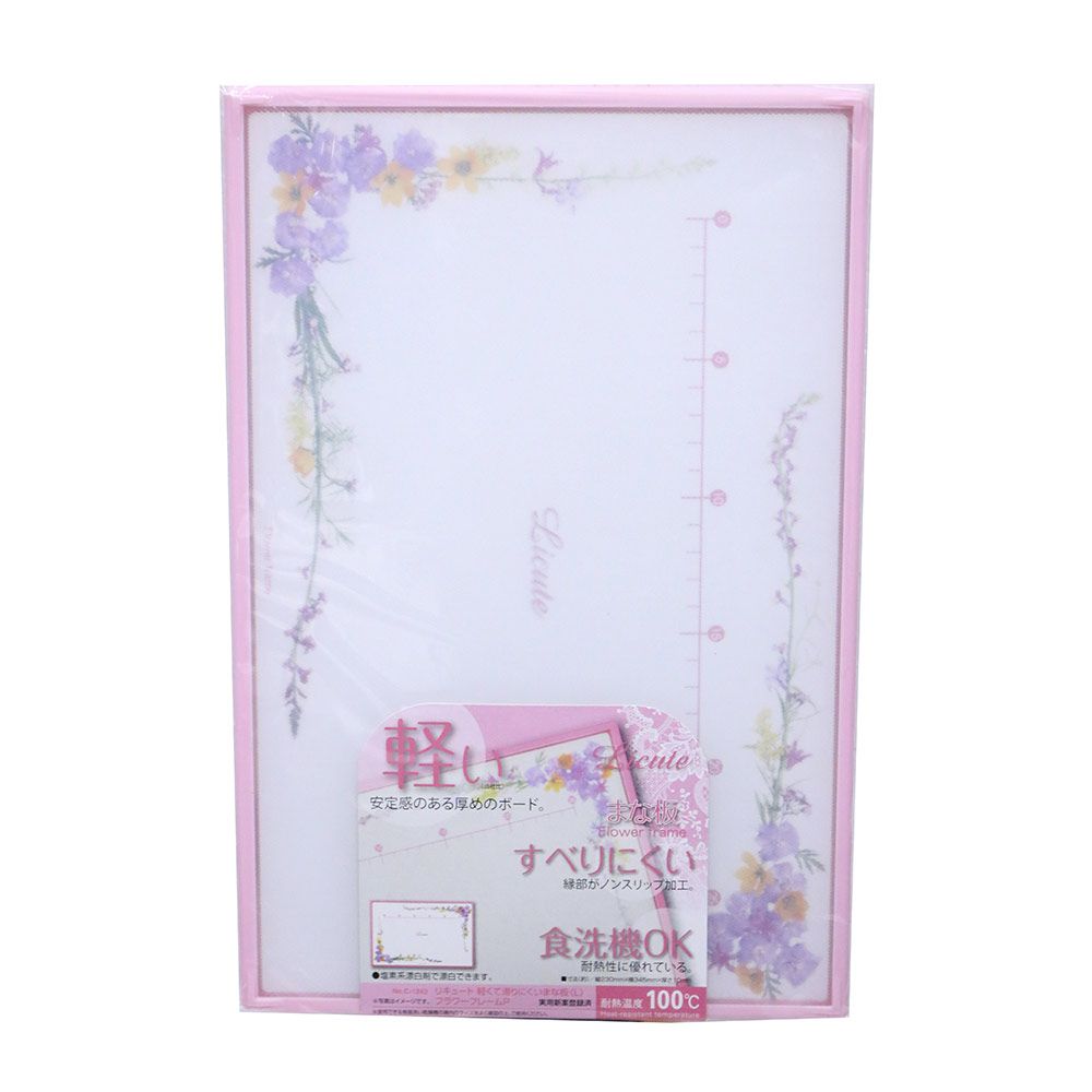 Thớt Flower Frame Metal Hồng 23 x 34 x 1CM