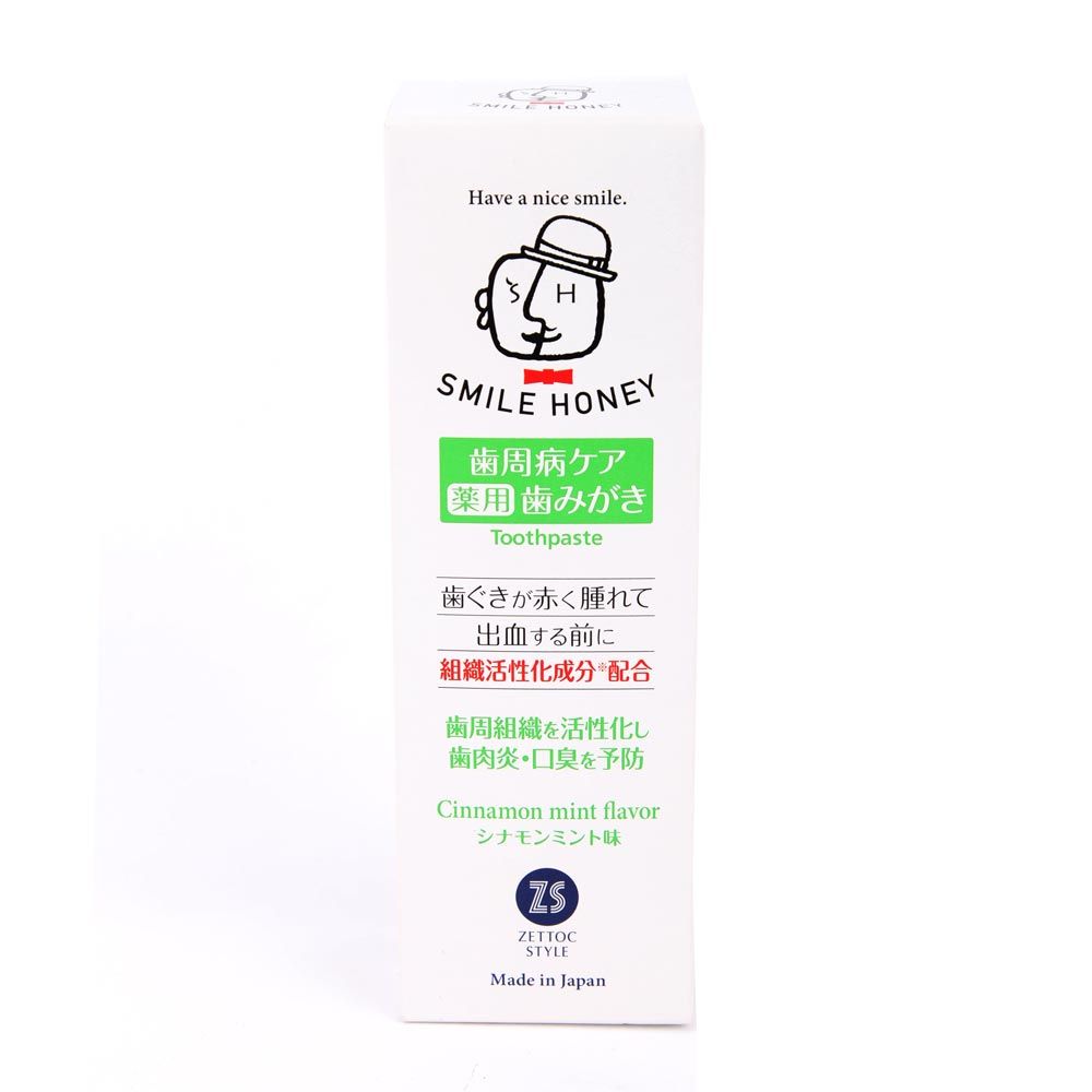 Kem Đánh Răng Zettoc Smile Honey Quế Bạc Hà 120g