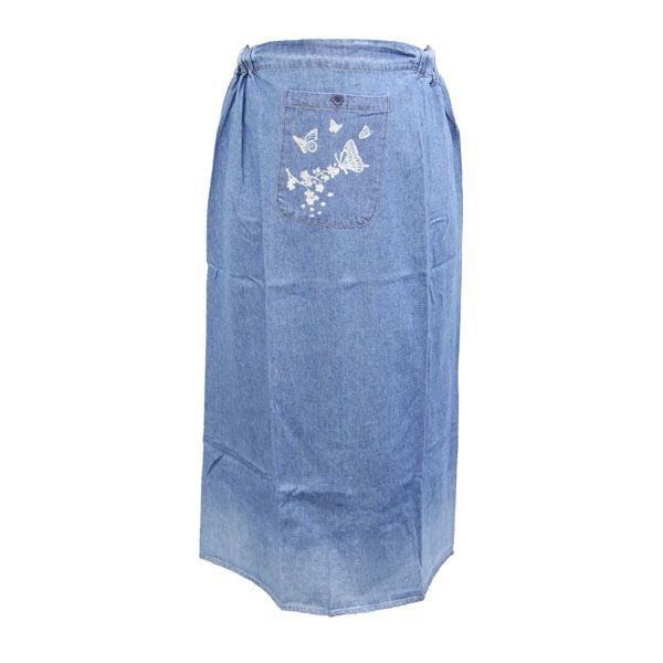 Váy Jean Chống Nắng Nút Gài PP01 - Xanh Nhạt