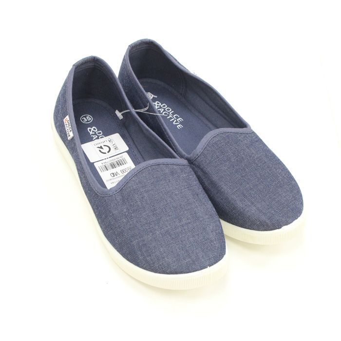 Giày Slipon Nữ D&A EP L1704 Xanh Trơn