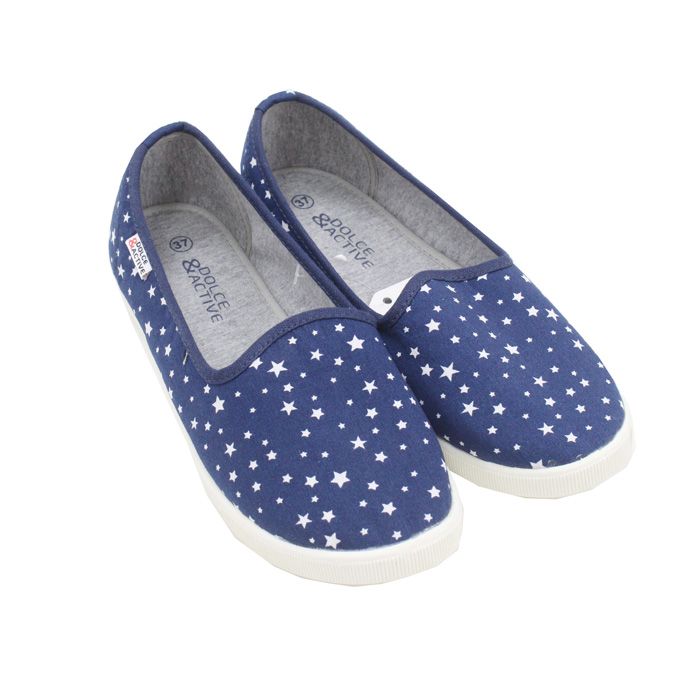 Giầy Slipon Nữ D&A EP L1901 Xanh Ngôi Sao
