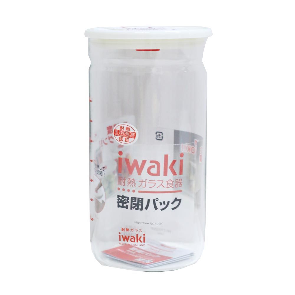 Hộp Thủy Tinh Tròn Cao IWAKI 1L