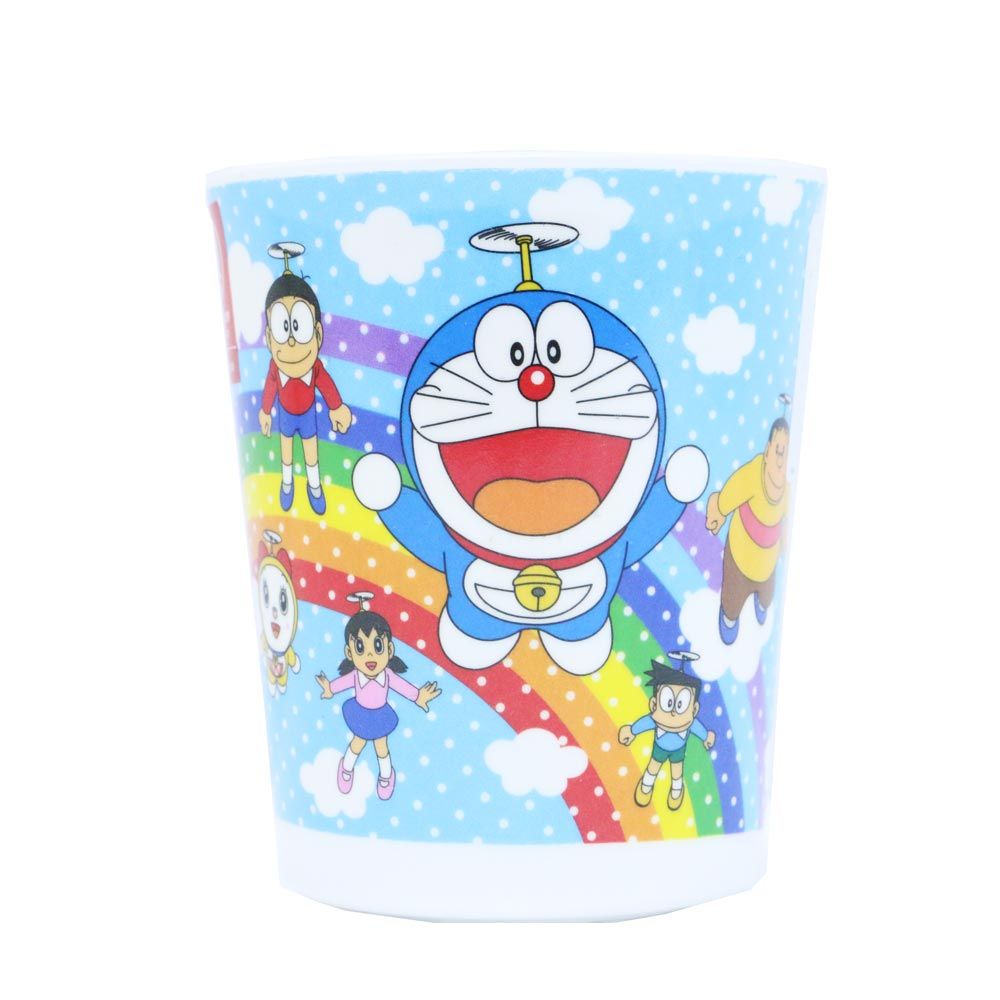 Ly cao 2.5 inch (6.5 CM) DORAEMON RAINBOW (không quai)