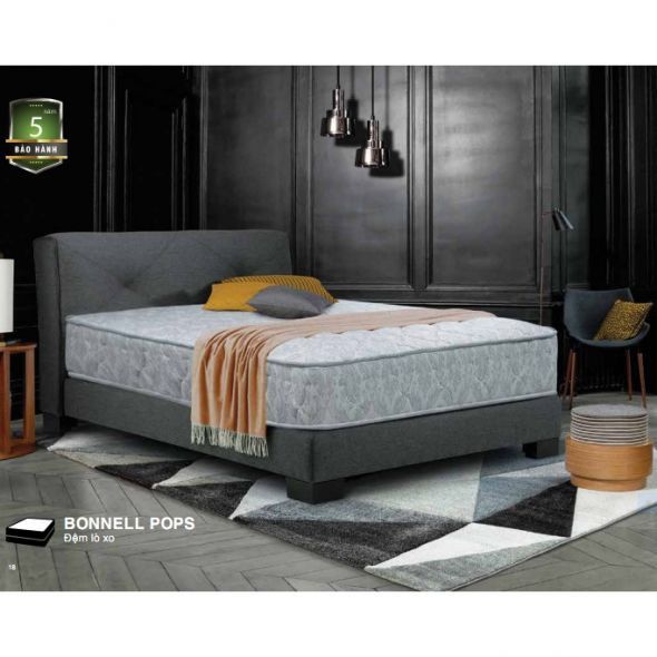 Nệm Lò Xò Bonnell Pops 160x200x23cm