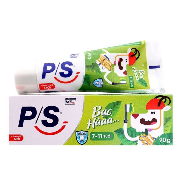 Kem Đánh Răng P/S Hương Bạc Hà Dành Cho Bé Từ 7 - 11 Tuổi 90g