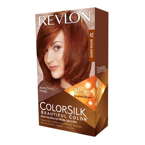 Kem Nhuộm Tóc Revlon Colorsilk Beautiful Color #42 Nâu Đỏ Vừa
