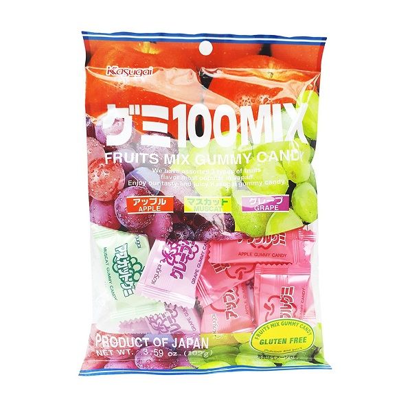 Kẹo Dẻo Trái Cây Tổng Hợp Kasugai 102g