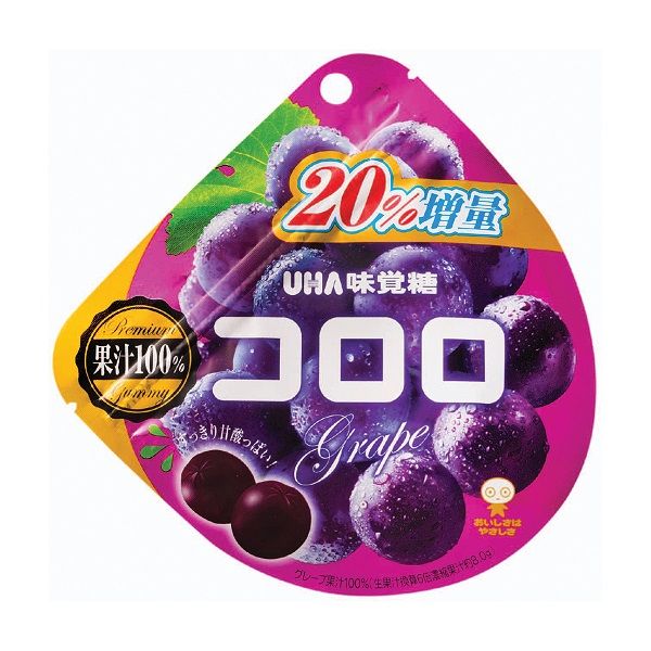 Kẹo Dẻo UHA Kororo Vị Nho 48g