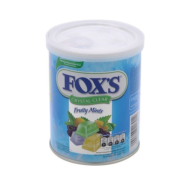 Kẹo Fox's Trái Cây Bạc Hà - Lon 180g